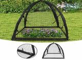 Mesh Garden Cloche Dome Cover 22x22x22 Inch, Protector With Zipper Door Against Bird Pest For Fruits V1369-AZ3-W-15117