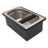 Coffee Knock Box Rubber Coffee Box with Removable Stainless Steel Ground Container for Cafe Bar L V1294-YM0703-3118230088812