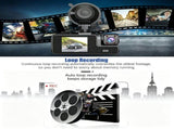 Full HD Car Driving Recorder 3 Camera Triple Recording Front Inside Rear with 64G Card Suitable for V1221-XM-LB5586-ZS197