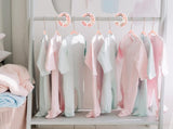Baby Hangers, 11 Inch Velvet Kids Hangers with 6 Pcs Clothes Size Dividers, Infant Toddler Nursery V1258-DP02-C-342