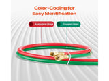 Oxygen Acetylene Hose 1/4-Inch x 100FT T Grade Hose 300PSI Max Working Pressure V952-TJYYGHJRGMG1F9RY6V0