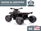 Kahuna GTS99 Kids Toy Electric Ride On Quad Bike 50W ATV - Black CAR-GTS-1199-BK