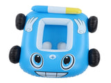 Summer Inflatable Fire Boat Car Shaped Babies Swim Float Boat Pool Float For Kids Blue V1294-YM0703-3111230028311