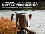 Bozeman Percolator Coffee Pot NO Aluminum or Plastic V1258-DP02-F-945