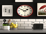 Newgate Railway Clock Red V398-NGNUMTHR390FER