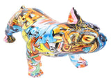 Innovative Bulldog Statue Decor Synthetic Resin Lifelike Bulldog Figurine Dog Sculpture for Living V1294-YM0901-3115240122812