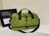 Green and Black Large Capacity Travel Bag with Wet/Dry Separation - Canvas Polyester, Lightweight V888-ELOSUNG32659