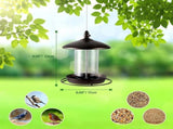 Squirrels Proof Bird Feeder, Large Capacity Easy Mount Bird Feeding Station Hanging Feeder for V1192-AZ-W-33692