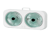 Tabletop Dual Fan USB Rechargeable Silent Air Circulation Fan with Brushless Motor Multi Speed V1294-YM0901-3113250059314