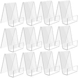 Transparent bookcase - Acrylic display rack - for books, photos, brochures - Set of 12 V1188-ZXY-131-087