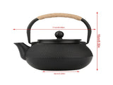 800ml Japanese Style Cast Iron Kettle Teapot Removable Infuser Strainer Tea Pot V1294-YM0722-JY03938
