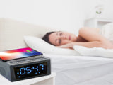 Laser Alarm Clock with Wireless Charging & Bluetooth V1031-SPK-WCALC-118