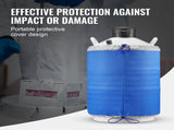 Liquid Nitrogen Tank, 20 L Aluminum Alloy Liquid Nitrogen Container, LN2 Tank Dewar with 6 Canisters V952-CZXYDG20L000J251UV0
