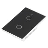 For Zigbee Tuya Remote Light Switch Voice Control 2Gang US Wall Touch Switch AC 100240V V1294-YM0901-3113210138712