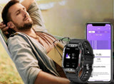 Smart Watches for Men Fitness Tracker with Call Function 100 Sport Modes Flashlight-Black V1263-JX-7660