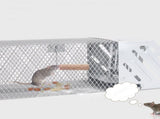 Mice Catch Cage Stainless Steel Full Automatic Dual Door Design Sensitive Mousetrap Cage for Indoor V1294-YM0716-3111220188411