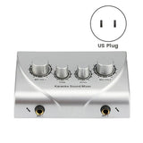 Karaoke Mixer Portable Mixer Professional Audio System Karaoke Dual Mic Inputs Audio V1369-AZ3-W-08303
