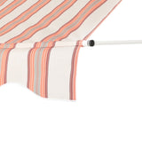 Instahut Window Fixed Pivot Arm Awning Outdoor Door Canopy 2X1.8M Beige/Brown AWN-B-FIXED-PS-12-MC