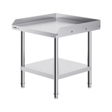 Stainless Steel Work Table, 24 x 24 x 26 Inch Commercial Food Prep Worktable, 3-Sided Backsplash V952-CFBXGGZTSBT2DPGGMV0