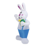 Inflatable Bunny Yard Decoration 6.2ft with LED Lighting Cute Easy Setup Blow Up Outdoor Decoration V1294-YM0901-3115230113713