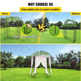 Birdcage Shape Garden Arbor, 2.44m High, 1.59m Wide, Heavy Duty Wrought Iron Arbor, Wedding Arch V952-TYHYGMYCHSNL81TY6V0
