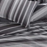 Platinum Collection Hunter Charcoal 100% Cotton Seersucker Quilt Cover Set Queen V442-LED-QUILTCS-HUNTER-CHARCOAL-QS