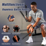 2-Pack Cordless Battle Ropes - Battle Rope - Fitness Rope - Soft Grip - For Home Gym & HIIT V1188-ZXY-131-178