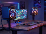 Levede 2x Desk Clamp Speaker Stands Set Adjustable Rotatable Monitor CD Player TV1009-BK-AU