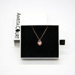 Gift Box - Heart Lock Rose Gold Aroma Necklace + Purify Oil Blend V760-GBAJ - 37