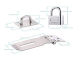 30mm Door Bolt with Latch and Keys - Heavy-Duty Security Lock for Home & Office V1192-D14