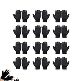 12 Pairs Cotton,Reusable Half Finger Touchscreen,7.5x3.9In Summer Sun UV Protection V1189-WXFWAL-20260319-00772