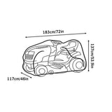 Outdoors Lawn Mower Cover Tractor Cover Riding Lawn Mower Cover with Drawstring and Storage Bag V1294-YM0717-10037542