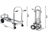Aluminum Hand Truck 3 in 1 Folding Hand Truck Convertible Hand Truck and Dolly V952-SX-3IN1LHJZDC0001V0
