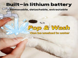 WHITE Cat Paw Fingerless Electric Heating Gloves, 3 adjustable heating levels, washable, 2000mAh V1232-MZST001