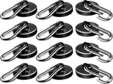 Strong Magnetic Hooks, 70LBS Hooks Heavy Duty Neodymium Magnets with Carabiner Hook, Magnet Swivel V1259-DP01-A-4368