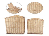2 Piece Wicker Storage Baskets With Lid Set V915-MB0060