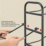 Basketball Soccer Storage Rack Sport Ball Organizer Ball Holder Display Stand With Basket V201-FCA7555BL8AU