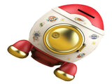 Cartoon Style Space Rocket Piggy Bank Money Bank Money Saving Jar Boys Girls Gift Romantic Pink Gold V1294-YM0703-3117230042013