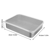 Dumpling Container Stainless Steel Multipurpose Food Storage for Fridge 2Sets V1369-AZ3-W-15862