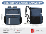 Insulated Cooler Backpack - Portable Outdoor Picnic and Beverage Bag with Bottle Opener V888-ELOSUNG10794