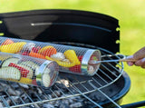 2PCS Rolling Grill Baskets for Outdoor Grill, Egg Accessories-Set Includes Fork, Hook, and Oil V1192-AZ-W-2806