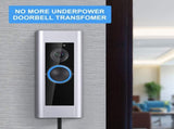 Maxdot 1 Pack Doorbell Transformer 16V 30VA Compatible with Ring Wired Video Doorbell, Safe UL V1258-DP02-C-762