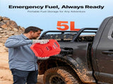 Fuel Container, 5 L, Gas Can with Spout and Lockable Bracket, 15 L/min Max Flow Rate, Secure & V952-SLBXSYXCZK1JQWB8R001V0