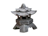 Solar Pagoda Lantern, Resin Japanese Style Zen Lantern with Solar Light, Garden Landscape Decorative V1192-AZ-W-16707