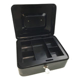 Lockable METAL CASH BOX Deposit Petty Cash Slot Money Safe Portable 2 Keys New V563-TOM-S606L