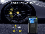 Black Portable Car Tire Inflator 150PSI Inflator Digital Tire Pressure Gauge LED V1106-806-BLA-04463