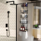 CARLA HOME 4 Tier Adjustable Baskets Over Door Pantry Organiser for Home Kitchen LSB-36126