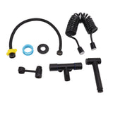 Bathroom Handheld Bidet Sprayer Kit Bidet Toilet Sprayer with Hose for Women Feminine Wash Black V1294-YM0703-3112230002211