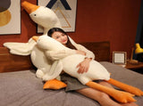 Giant White Goose Plush Pillow Soft Fabric Pillow Sleeping Companion Hugging - White - Size 51in V1107-115-XXX-NNN-WHT-51IN
