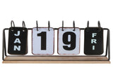 Vintage Style Table Top Calendar 28x9cm V637-56016CAL